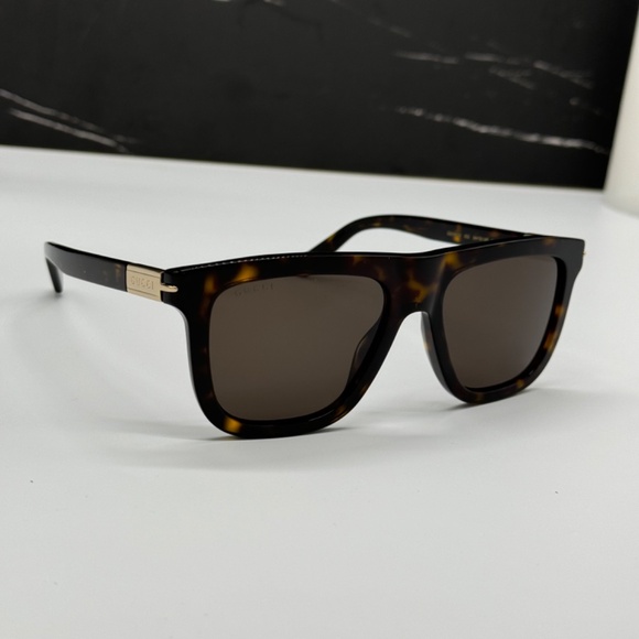 NEW GG1502S 002 GUCCI SQUARE HAVANA BROWN UNISEX SUNGLASSES GUCCI - Picture 9 of 13